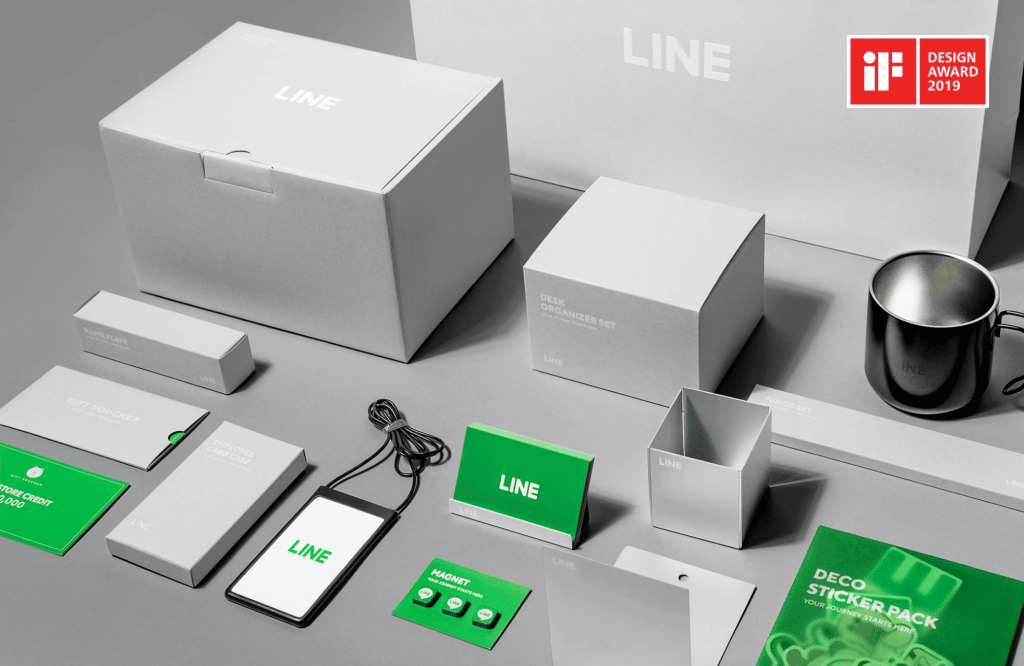 Line Welcome package - won a design award 2019