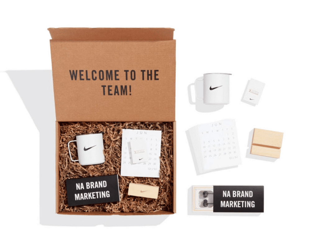 Nike new employee welcome box