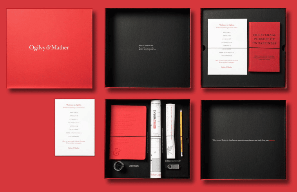 Ogilvy & Mather new hire welcome kit