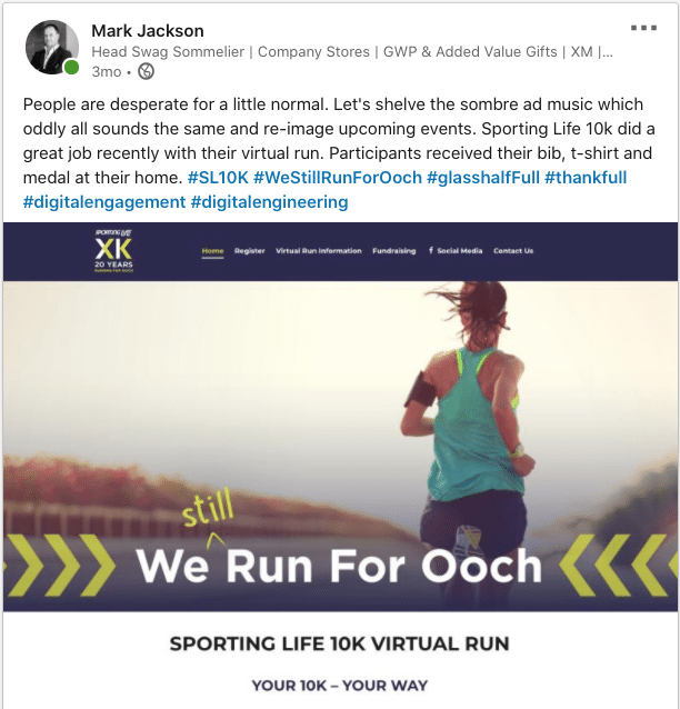Sporting Life 10K Virtual Run