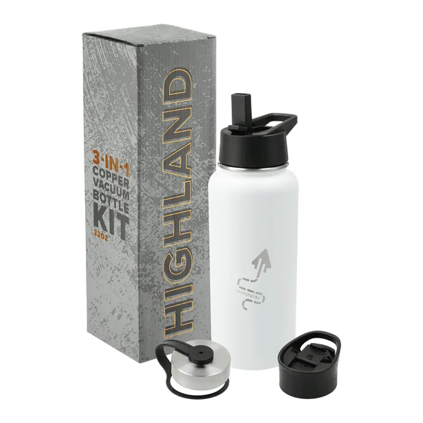 Highland 3-in-1 Copper Vacuum Bottle Kit 32oz