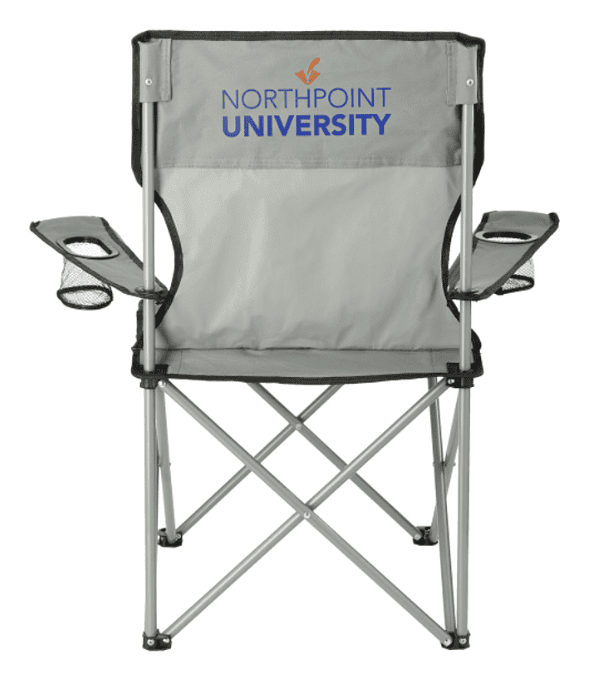 Screenshot of a grey folding chair.