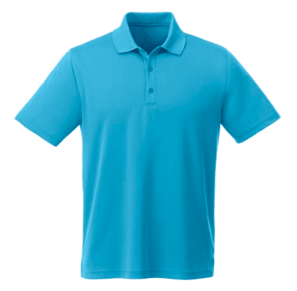 Screenshot of a blue polo shirt.