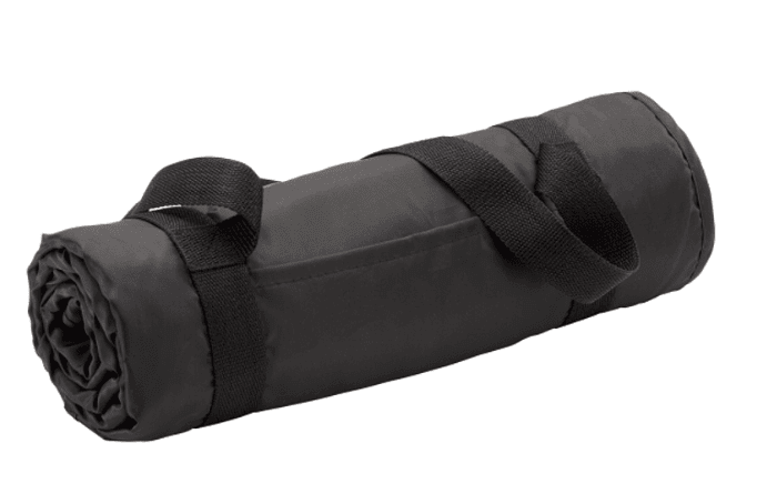Screenshot of a rolled up picnic blanket.