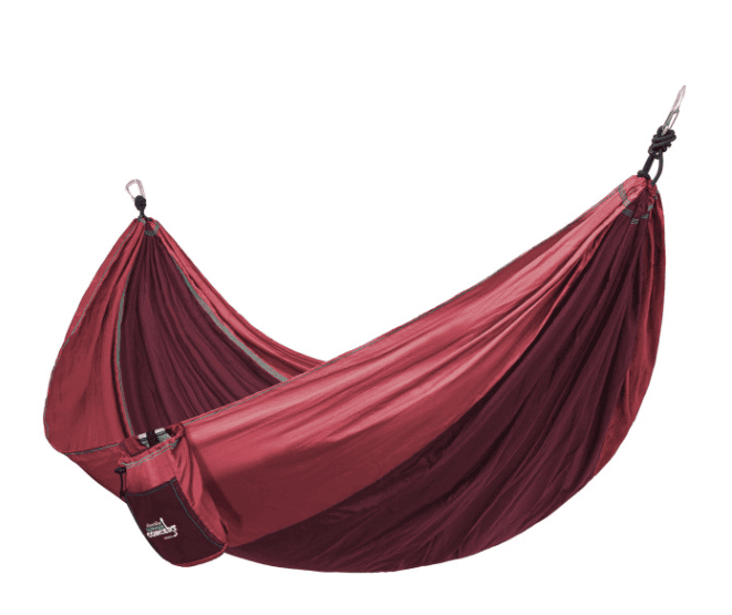 Screenshot of a red hammock.