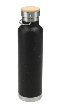 SwagDrop Speckled Thor Copper Vacuum Insulated Bottle, in black, with a stainless steel structure with copper insulation, keeping beverages cold or hot.