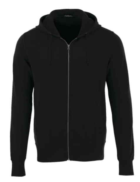 A black hoodie.