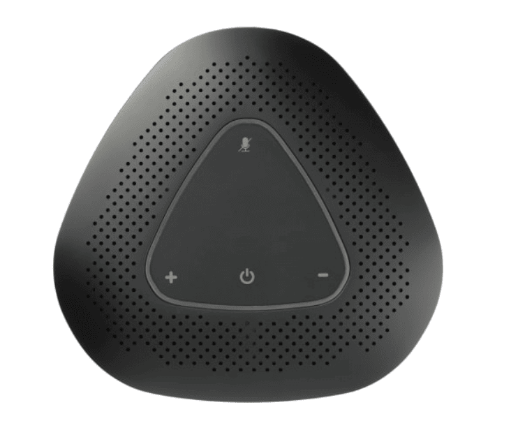 Screenshot of a conference speaker.