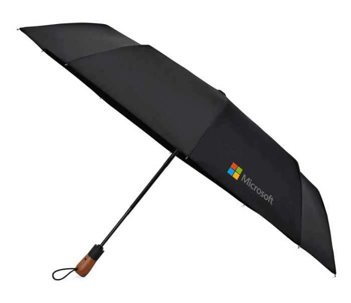 Screenshot of a black umbrella.