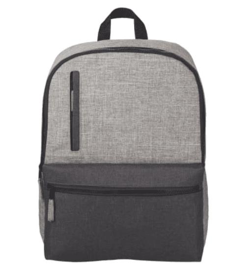 Screenshot of black and grey backpack.