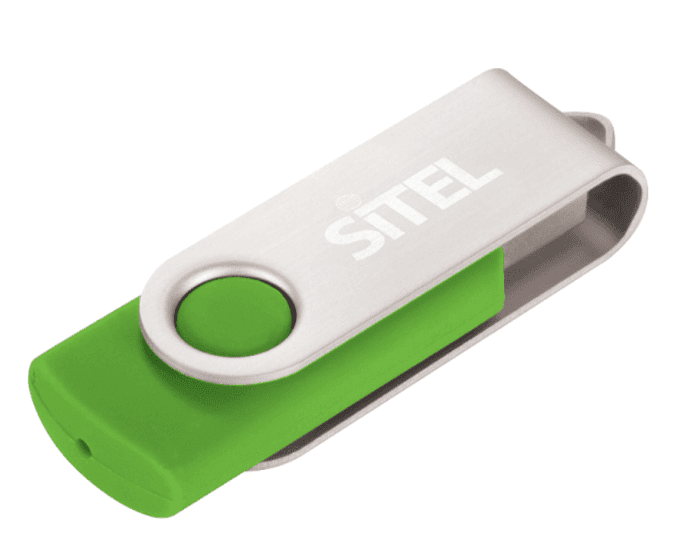 Screenshot of a folding USB drive.