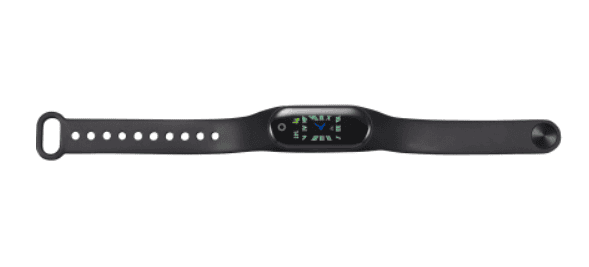 Screenshot of a black fitness tracker.