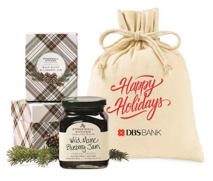 Two gift boxes, a pouch, and a jar.