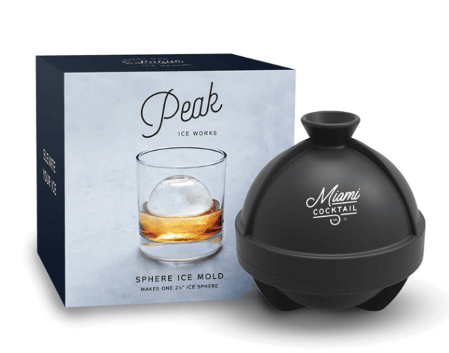 A box and a sphere ice mold.