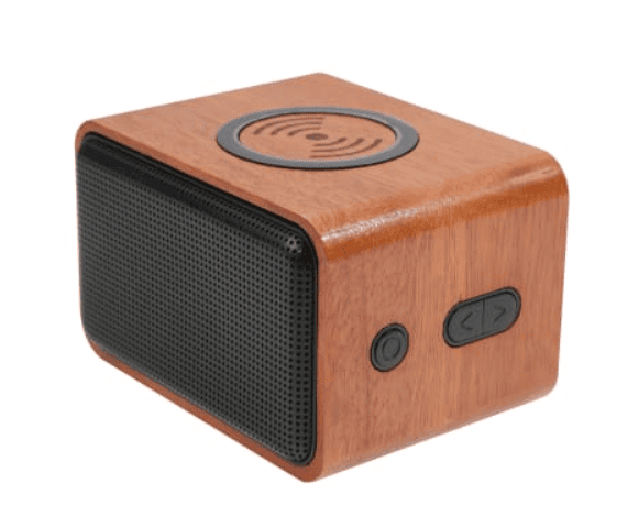 Screenshot of a wood speaker.