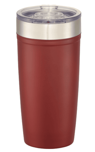 SwagDrop Arctic Zone Titan Thermal HP Copper Tumbler in brick red, with double-wall vacuum insulation, and ergonomic design.
