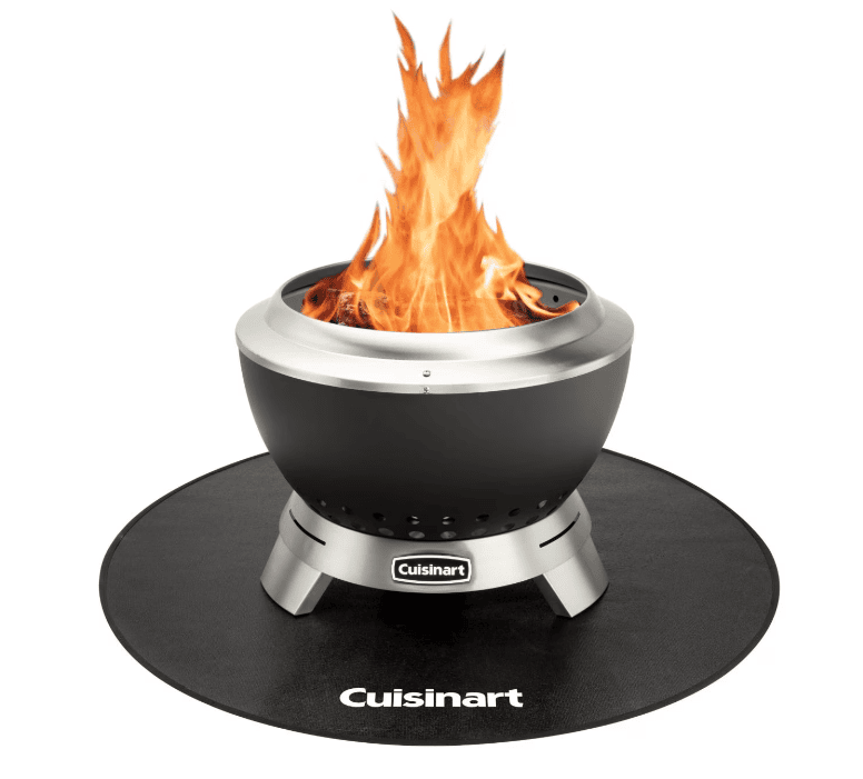 SwagDrop Cuisinart Outdoors Cleanburn Fire Pit with a cleanburn design, reducing smoke for warm holiday gatherings outdoors.