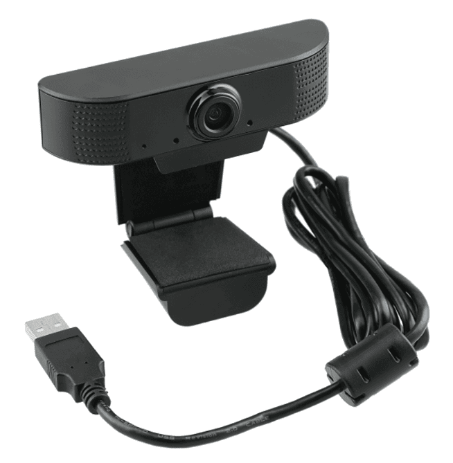 SwagDrop 1080P HD Webcam with Microphone that ensures high-quality video and sound with noise cancellation and light correction.