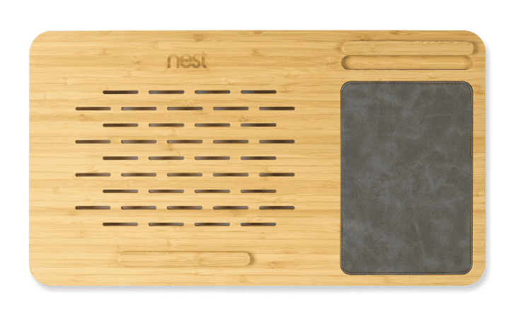 SwagDrop Auden Bamboo Lap Desk offering a vented tray, mouse pad, and phone dock for portable and organized workspaces.