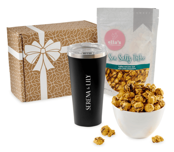Screenshot of a tumbler and sea salty toffees.