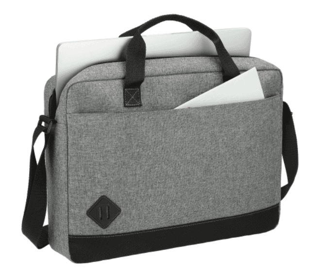 SwagDrop Graphite Dome Computer Business Case providing spacious compartments for laptops and documents in a sleek design.