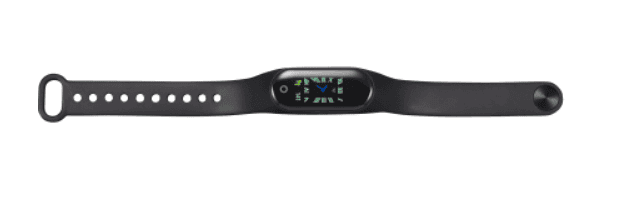 SwagDrop Royal Fleet Smart Fitness Tracker in black, that monitors activity and wellness metrics.