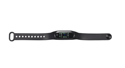 Screenshot of a black fitness tracker.