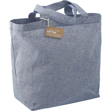 Screenshot of a blue tote bag.