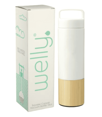 Screenshot of a reusable water bottle and a box.