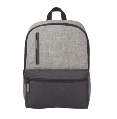 Screenshot of a black and grey backpack.