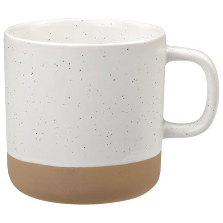 Screenshot of a white coffee mug with a brown bottom.