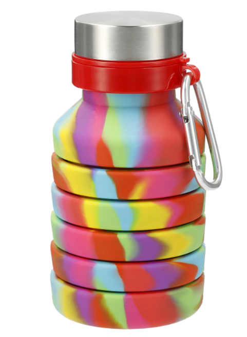 Screenshot of a rainbow collapsible bottle.
