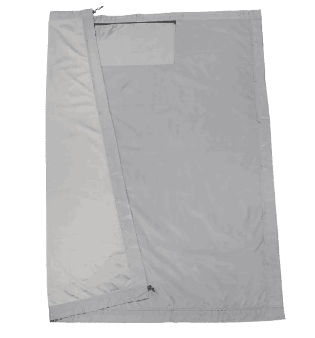 SwagDrop 3 in 1 Adventure Blanket, in grey, waterproof and convertible to a poncho or sleeping bag, versatile for any outdoor trip.