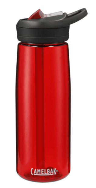 SwagDrop CamelBak Eddy+ Bottle Tritan Renew, in red, with a bite valve and carry handle designed for active lifestyles.
