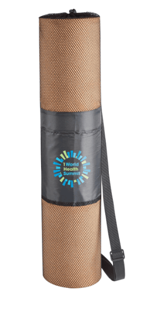 SwagDrop Cork Yoga Mat, including a comfortable and sustainable exercise mat and an eco-friendly storage bag for convenient carrying.