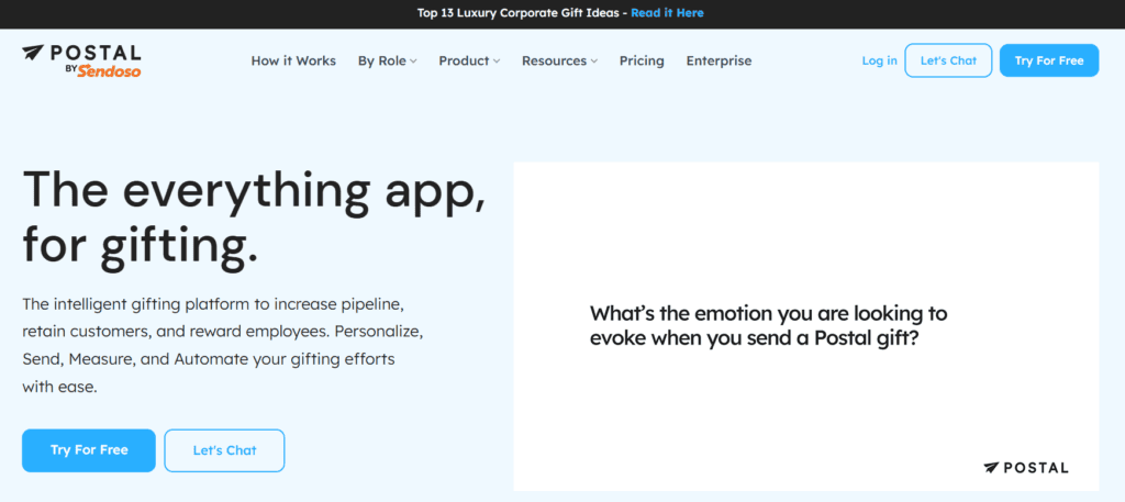 The Postal homepage.