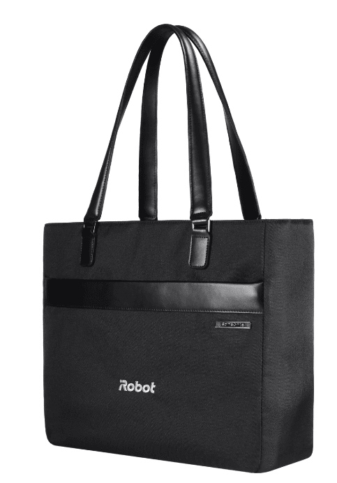 SwagDrop Samsonite Executive Computer Tote, in black, combining padded compartments with leather straps for stylish and secure daily use.