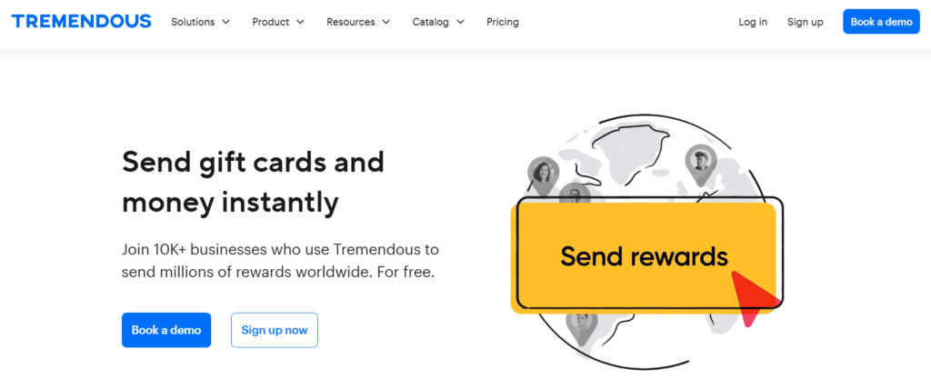 The Tremendous homepage.