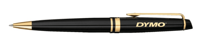 SwagDrop Waterman Expert Ballpoint, in black, crafted for smooth executive writing experiences.