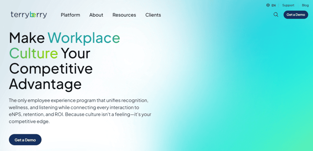 The TerryBerry homepage.