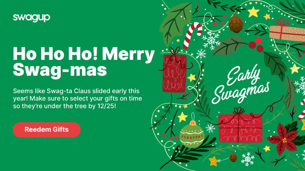 Screenshot of a SwagUp Redeem Page.